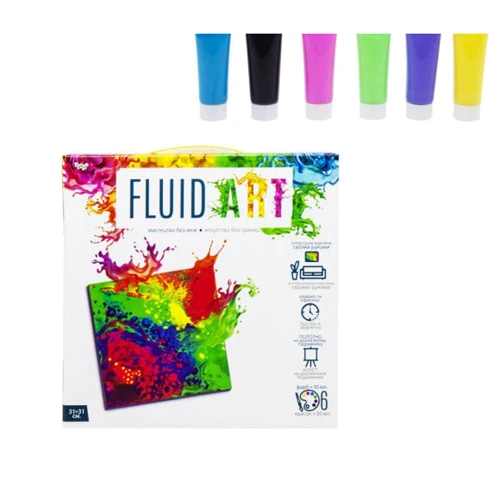 Набор креативного творчества Danko Toys "Fluid ART" FA-01-01-2-3-4-5 (FA-01-05)