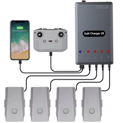 Зарядна станція StartRC GaN Intelligent Charger 120W для DJI Mavic Air 2/ Air 2S