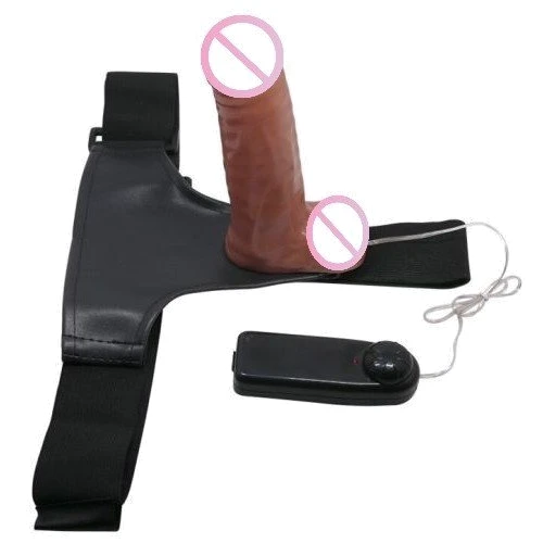 Страпон с вибрацией Ultra Passionate Harness Realdeal Penis 6.2'' - Brown, BW-022064Z
