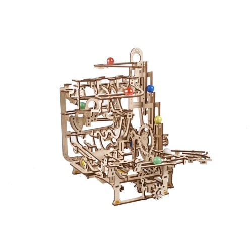 Механический 3D пазл UGEARS Механическая модель Марбл-трасса Многоуровневый подъемник (70170) фото 8