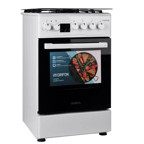Плита комбинированная Grifon C543W-CAWTGBD3: Управление механическое/ электронное
