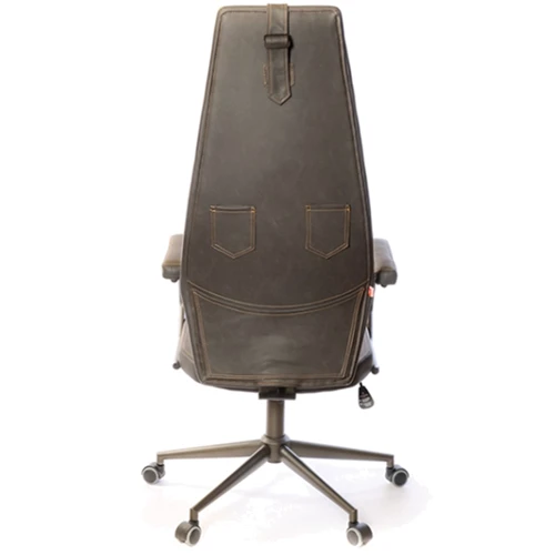 Крісло АКЛАС Ронін CH TILT Сірий (Wax PU 424 чорно-сірий) (00012968): Матеріал оббивки Искусственная кожа