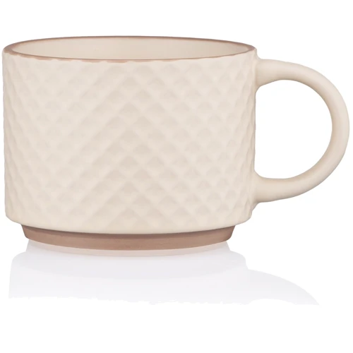 Кухоль Ardesto Anzio кераміка 300 мл Кремовий (AR3042C): Форма циліндр