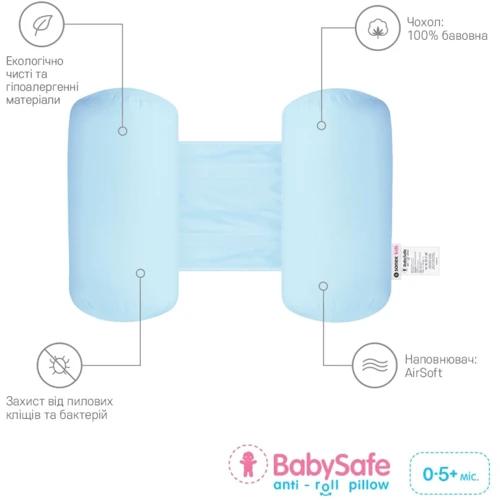 Подушка-позиционер детская Sonex BabySafe голубая (SO102493): Количество единиц 1 эл.