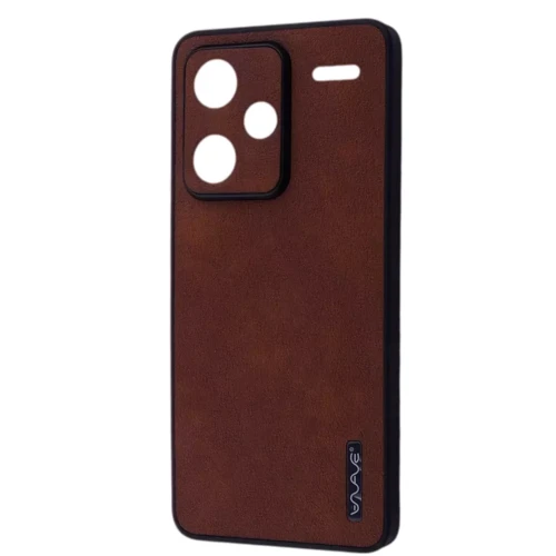 Аксессуар для смартфона WAVE Leather Case Dark Brown for Xiaomi Redmi Note 13 Pro+
