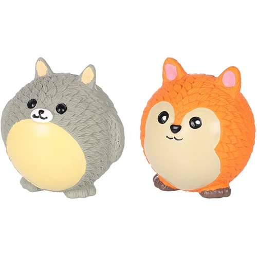 Іграшка з пищалкам для собак Flamingo Bolka Chinchilla Fox Шиншилла, Лисиця 7.5х7.5х 8.5 см (59116)