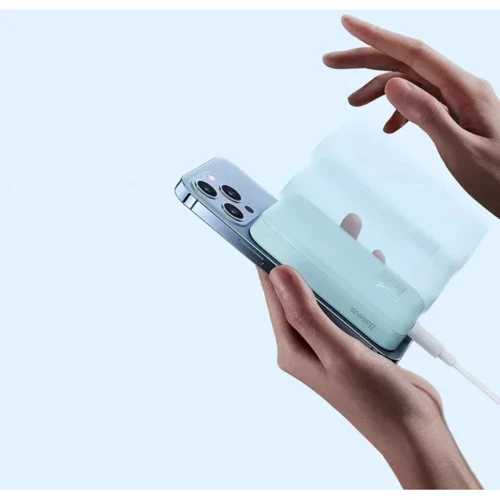 Внешний аккумулятор Baseus Power Bank 10000mAh Mini Magnetic Wireless 20W Blue (PPCX110103) фото 10