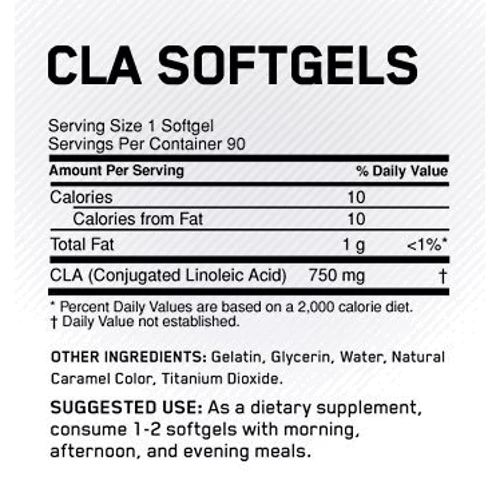 Жиросжигатель Optimum Nutrition CLA Softgels 90 caps: Пол Унисекс