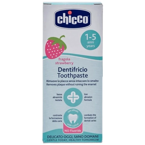 Зубная паста Chicco Клубника 50 мл (02321.10): Тип Зубная паста