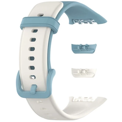 Ремінець BeCover Silicon Blue-White (709475) for Oppo Band 2: Тип ремінець