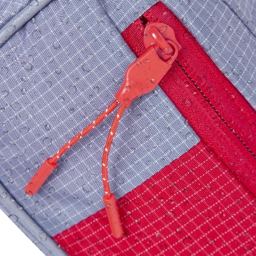 Сумка на пояс RivaCase серая (5215 (Grey/red)) фото 8