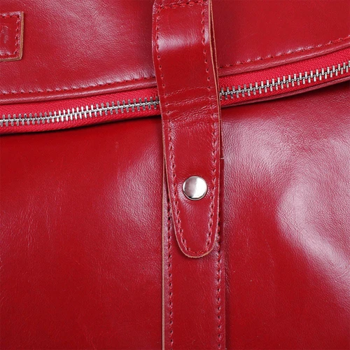 Женская сумка тоут Laskara красная (LK10200-red): Материал Искусственная кожа