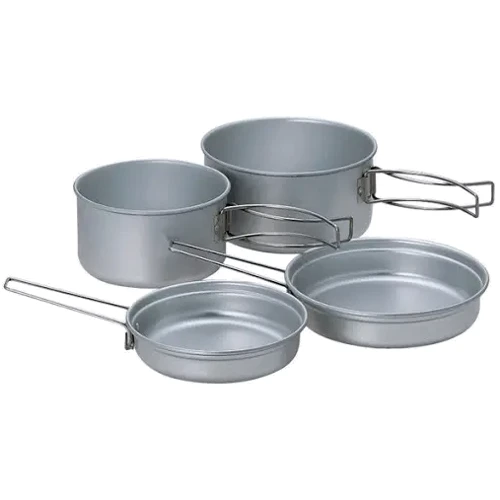 Набор посуды Snow Peak SCS-020T Multi Compact Cookset Titanium Titanium Multi Compact Cookset 1000/780 ml (1200.01.35)