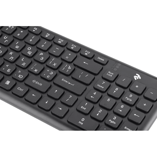 Клавиатура 2E KS230 Slim WL Black (2E-KS230WB): Подключение беспроводное
