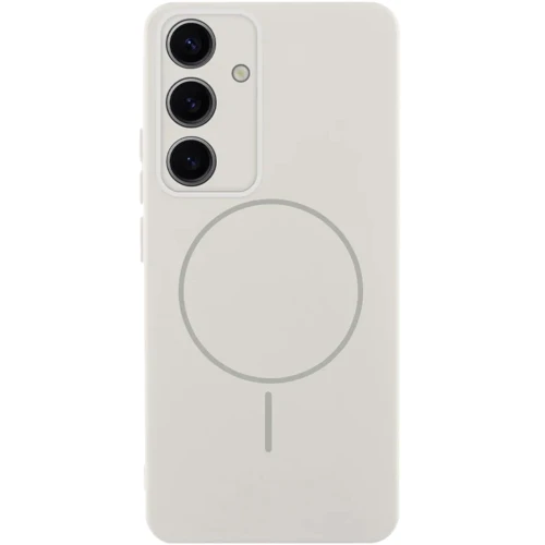 Чехол для телефонов Lakshmi Case Silicone Cover Full Camera MagFit White for Samsung S911 Galaxy S23