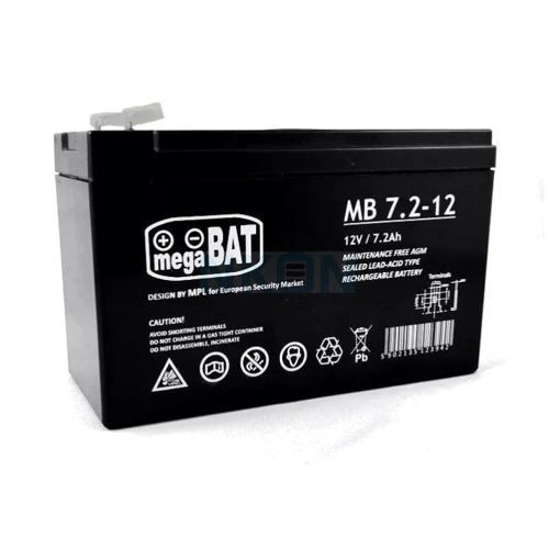 MegaBat MB7.2-12 AGM 12V 7.2Ah (MB7.2-12): Тип Внешняя батарея