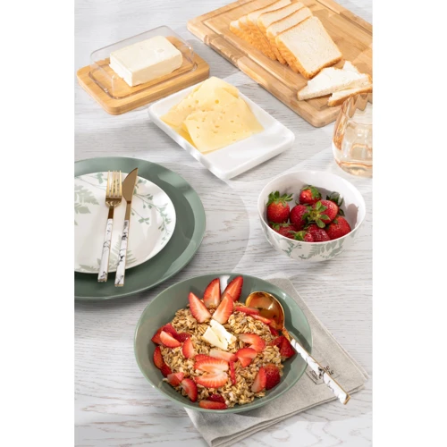 Салатник Ardesto Capri, 510 мл, 13.8 см, зелений (AR0514CG)