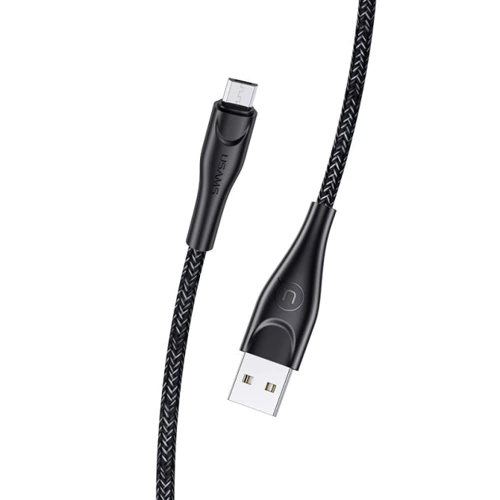 Кабель Usams USB Cable to microUSB Braided Data and Charging 3m Black (US-SJ399)