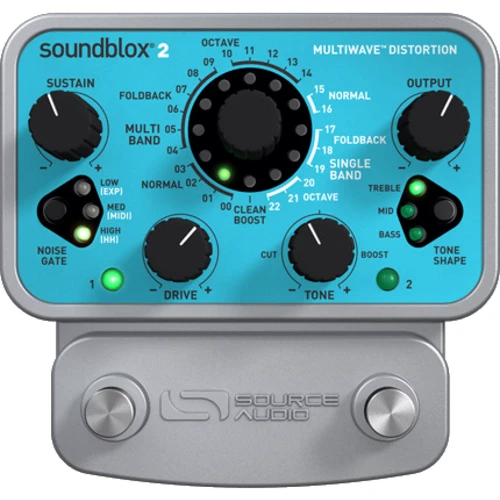 Педаль гитарных эффектов Гитарная педаль эффектов Source Audio SA220 Soundblox 2 Multiwave Distortion