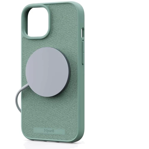 Чехол для iPhone Njord Fabric MagSafe Case Turquoise (NA54FA13) for iPhone 15 Pro Max: Цвет зеленый