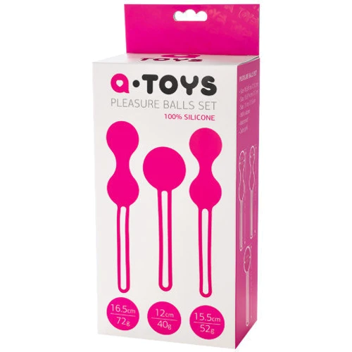 Набор вагинальных шариков A-Toys Pleasure Balls Set Pink