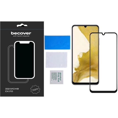 Аксесуар для смартфона BeCover Tempered Glass Black для Samsung A256 Galaxy A25 5G (710540)