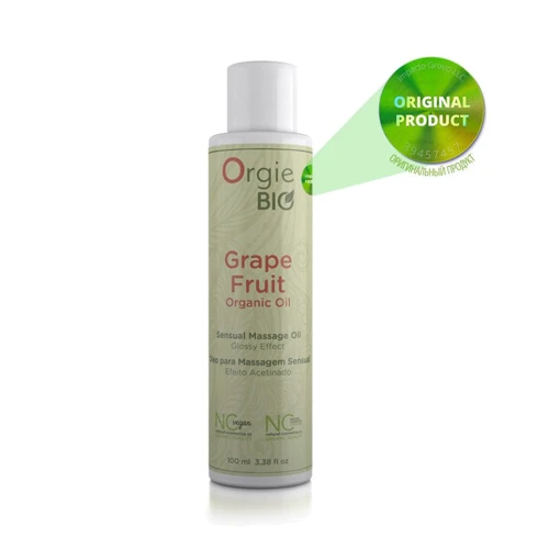 Массажное масло Orgie Bio Organic Oil Grapefruit (100 мл), органическое, веганская формула