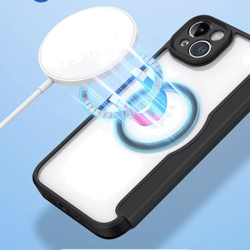 Чехол для iPhone Fashion Dux Ducis Skin X Pro with MagSafe Black for iPhone 15 фото 5
