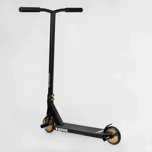 Самокат трюковий Best Scooter Warrior чорний (T-50615): Конструкція рами цільна