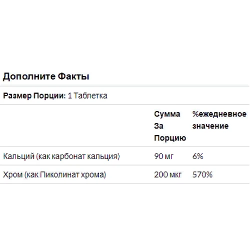21st Century Health Care, Chromium Picolinate, 200 mcg, 100 Tablets (CEN-21368): Форма выпуска Таблетки