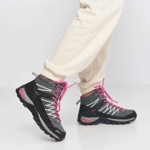 Ботинки CMP Rigel Mid Wmn Trekking Shoe (3Q12946-103Q) 38 (39) серые натуральная замша демисезон фото 6