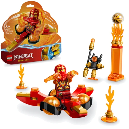 Конструктор LEGO Ninjago Суперсила дракона Кая сальто спин-джитсу 72 деталей (71777) фото 8