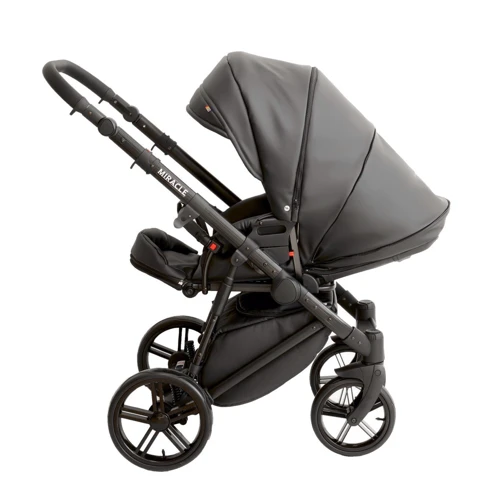 Универсальная коляска 2 в 1 Broco Miracle Black 9023-BMB-01, black, черный фото 8