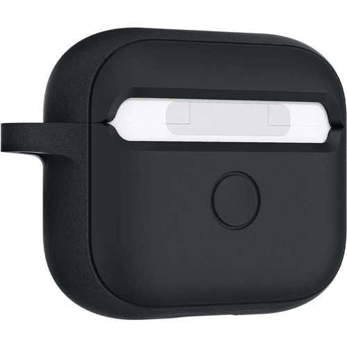 Чехол для наушников Spigen Silicone Fit with Belt Black (ASD01984) for Apple AirPods 3 фото 1
