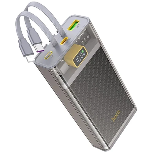 Внешний аккумулятор Hoco Power Bank 20000mAh J104A Discovery Edition with Cable 22.5W Gray