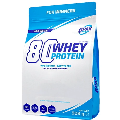 Протеин 6PAK Nutrition 80 Whey Protein 908 g /30 servings/ Strawberry