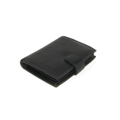 Мужское портмоне DNK Leather черное (N4L-CCF BLACK): Материал Натуральная кожа