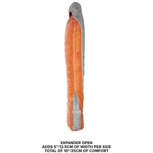 Спальний мішок Big Agnes Torchlight UL 30 (850 Downtek) Regular orange/gray - LEFT: Верхня температура комфорту +3