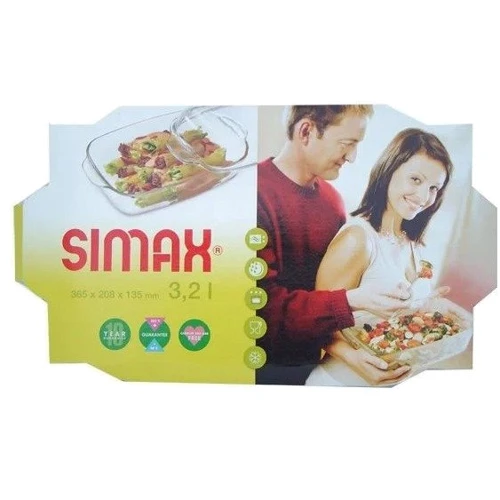 Гусятниця Simax 3.2 л з кришкою 2.3 л (7356/7366/P): Форма прямоугольная