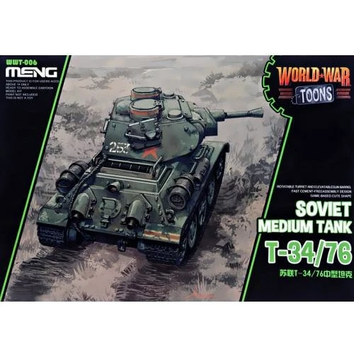 Модель Meng Советский средний танк Т-34-76 (World War Toons series) (MENG-WWT006)