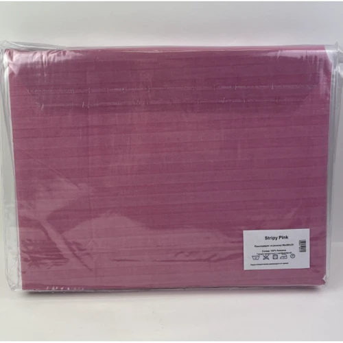Простынь на резинке SoundSleep Stripy Pink бязь 140х200х20 см (93948814): Материал бязь