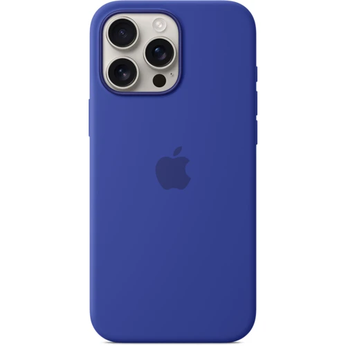 Чехол для iPhone Apple iPhone 16 Pro Max Silicone Case with MagSafe - Ultramarine (MYYY3ZM/A): Цвет синий