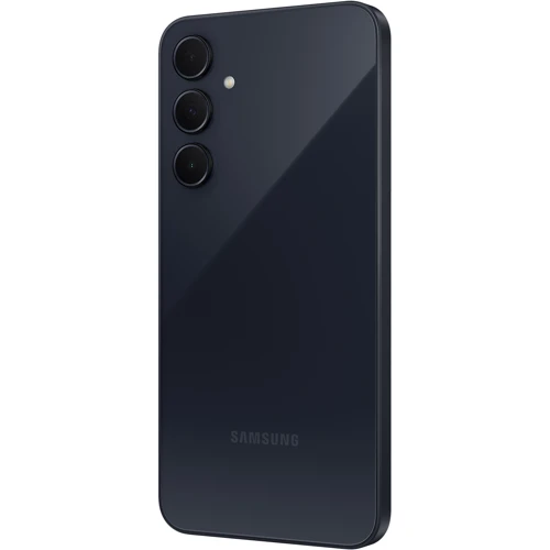 Смартфон Samsung Galaxy A35 5G 8/256GB Awesome Navy A356: Камера Потрійний 50 Мп (f/1.8) + 8 Мп (f/2.2) + 5 Мп (f/2.4) / Dual-LED спалах / HDR / Фронтальний 13 Мп (f/2.2)