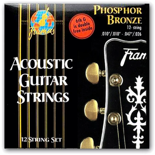 Струна для гитар Комплект струн FRAMUS 47240 PHOSPHOR BRONZE LIGHT 12-STRING (10-47): Тип Комплект струн