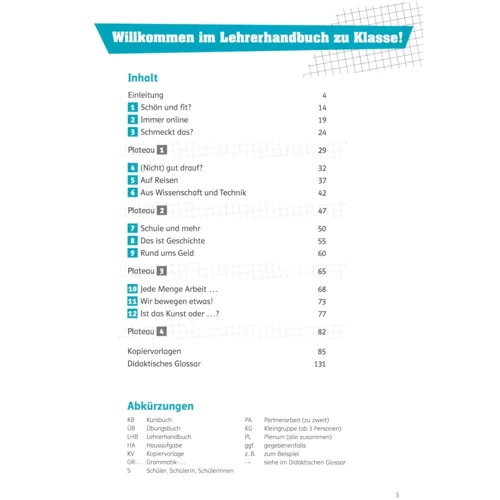 Klasse! B1: Lehrerhandbuch: Производитель Klett