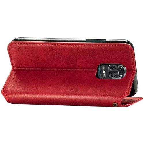 Чохол для телефона Mobile Case Getman Cubic Red for Xiaomi Redmi Note 9S/Note 9 Pro/Note 9 Pro Max: Матеріал Искусcтвенная шкіра і Термополиуретан