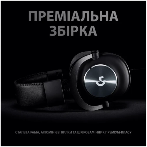 Наушники Logitech G PRO X Wireless Lightspeed Shroud Edition Black (981-000956) фото 3