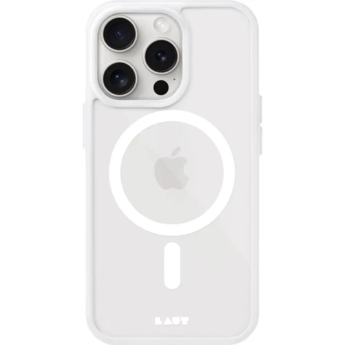 Чехол для iPhone LAUT HUEX PROTECT MagSafe White (L_IP23B_HPT_W) for iPhone 15 Pro: Цвет белый