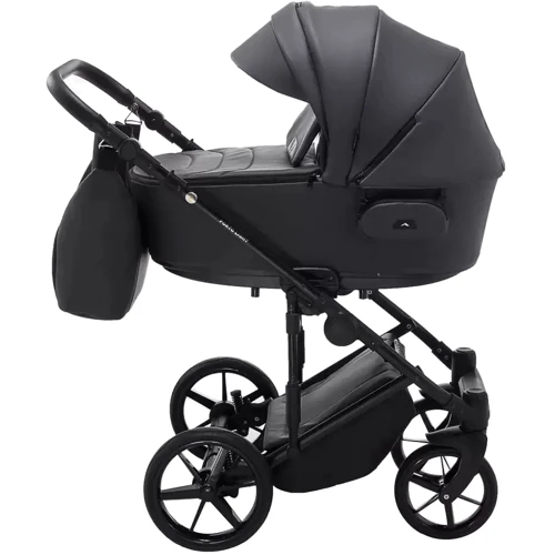 Коляска 2 в 1 Adamex Porto Light Экокожа SA-5 графит (625716): Ширина шасси 57