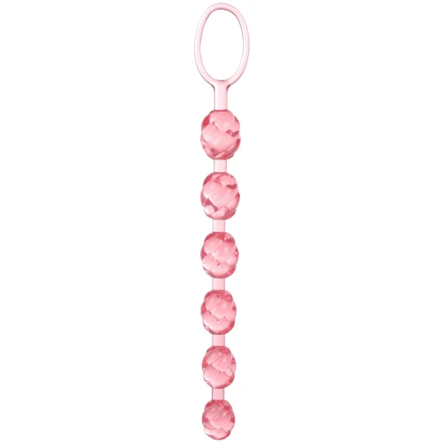 Анальные бусы California Exotic Novelties - Swirl Pleasure Beads (розовые)